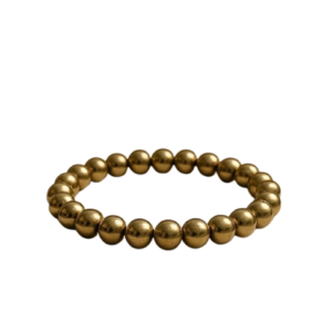 Polished Pyrite Bracelet – Natural Pyrite Crystal Bracelet for Wealth, Protection & Confidence