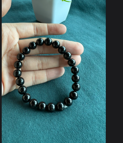 Black Tourmaline Bracelet – Natural Protection Crystal Bracelet - Image 2