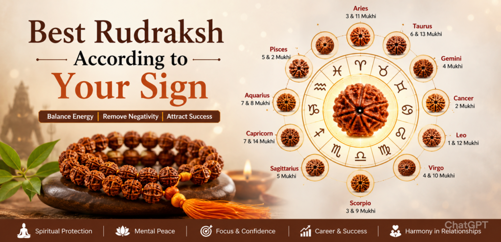 Best Rudraksh According to Your Zodiac Sign
