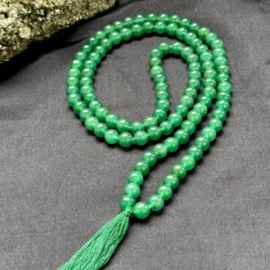 Green Aventurine Mala for Prosperity, Peace & Positive Energy