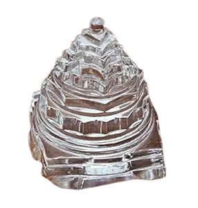 Sphatik Shri Yantra Crystal Showpiece for Wealth & Positivity