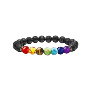 Natural Lava Stone Bracelet for Strength, Grounding & Positive Energy
