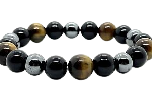 Pyrite Black Tourmaline Bracelet for Protection & Prosperity