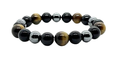 Pyrite Black Tourmaline Bracelet for Protection & Prosperity